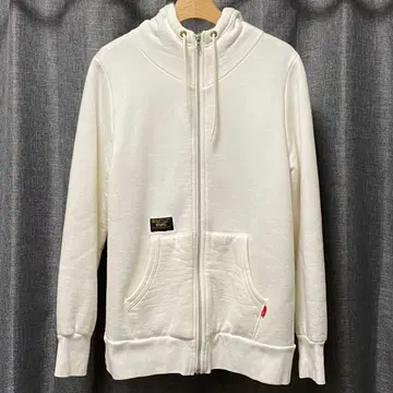 화이트 풀 집업 후드티