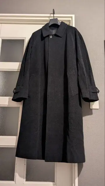 Paul Stuart 캐시미어 롱 발마칸 코트