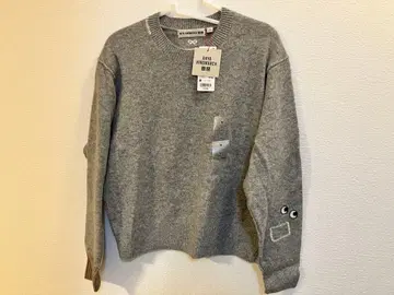 미사용 새상품 유니클로 ANYA 니트 2장 세트 그레이 네이비 M