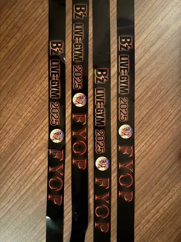 B'z LIVE-GYM 2025 FYOP 은색 테이프 4개 세트