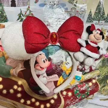 디즈니 크리스마스 미니 마우스 머리띠 마스코트 포함 미니