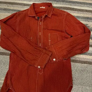 DOUBLE DIAMOND 빨간색 도트 무늬 셔츠 워배시