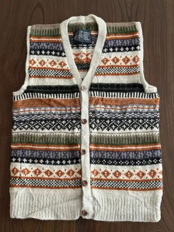 ARTESANIA 손뜨개질 노르딕 무늬 베스트