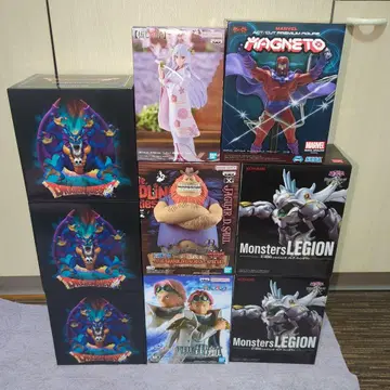 피규어 묶음 판매 드래곤 퀘스트, 원피스, 유희왕 등