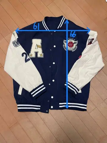 빅 실루엣 바시티 자켓