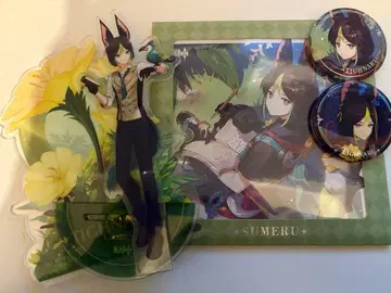 원신 타이나리 아크릴 스탠드, 색지, 캔 배지 2개 세트