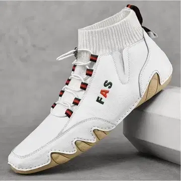 [ 새상품 무료배송 27.5cm ] 타코 밑창 가죽 앵클부츠