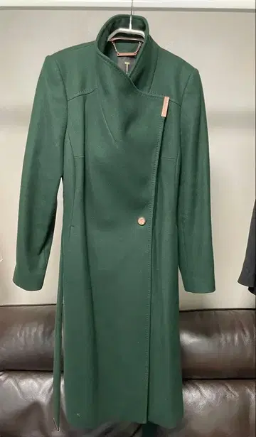 TED BAKER 다크 그린 롱 코트