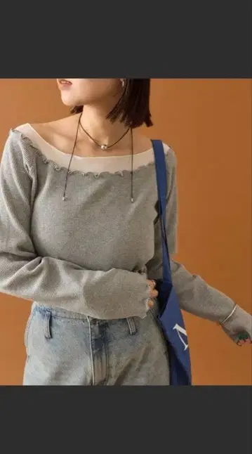 미스틱 시어 레이어드 롱T