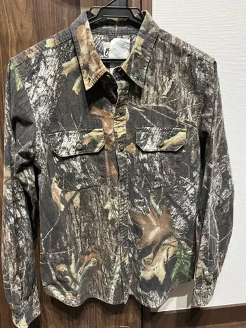 구제 의류 FieldStaff 카모 패턴 긴팔 셔츠 M 리얼트리