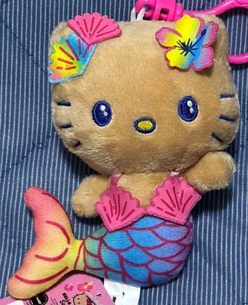 하와이 한정 산리오 일광화상 키티 머메이드 인어 키링