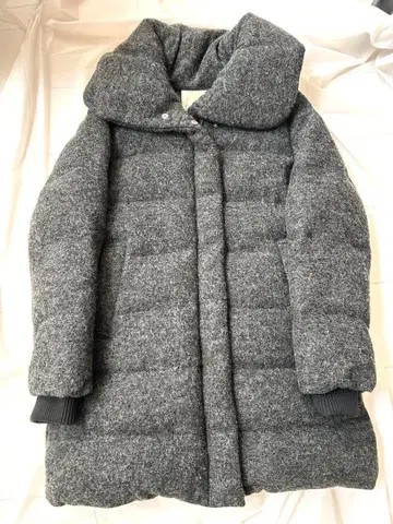 다운 코트 Discoat 미사용 새상품 차콜 그레이