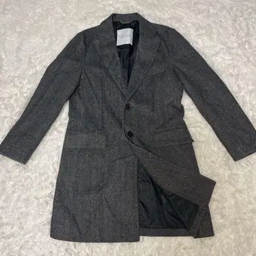 컨디션 최상 매킨토시 캐시미어 체스터 숏 비버 그레이 38