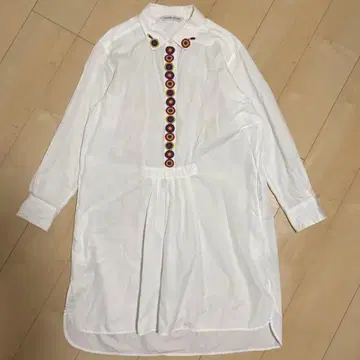 TSUMORI CHISATO 츠모리치사토 긴팔 자수 셔츠 원피스