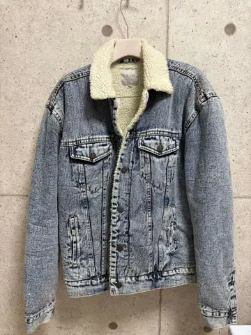 데님 보아 옷깃 자켓