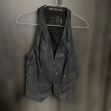 지스타로우 블랙 베스트 XS 사이즈 100% 코튼