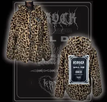 KRY 퍼 아우터 레오파드 무늬