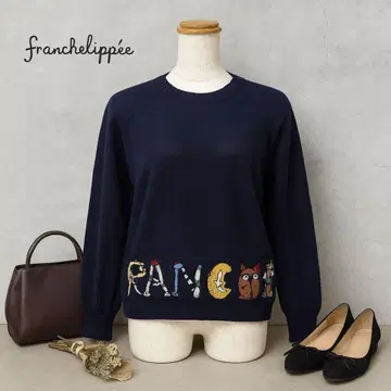 franchelippee(프랑슈리페) 다크 네이비 니트