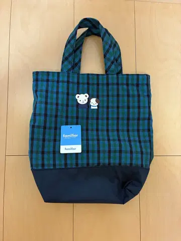 familiar 체크 무늬 토트백 파밀리아
