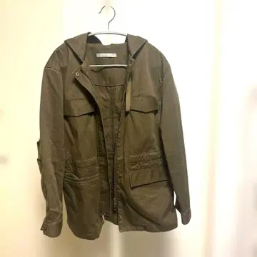 띠어리 루스 밀리터리 자켓 코튼 카키