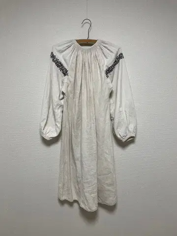 1920s 30s 우크라이나 자수 앤티크 유로 린넨 드레스 원피스