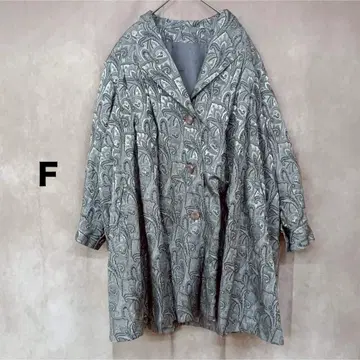 여성용/코트/페이즐리 무늬/오버 사이즈/일본제/가디건/고급