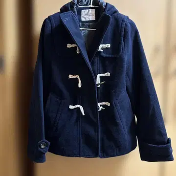 네이비 더플 코트