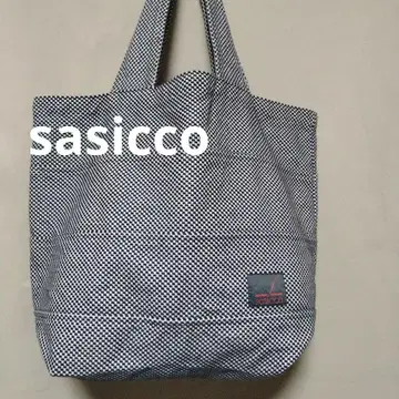 sasicco 토트백 미카와 목화 자수 직조 토트백 대용량 마더스