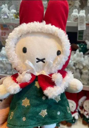 크리스마스 케이프 미피 봉제 인형 미피 크리스마스