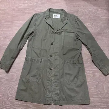 새상품급 MHL. 스텐카라 코트 M 올리브 그린 남성용