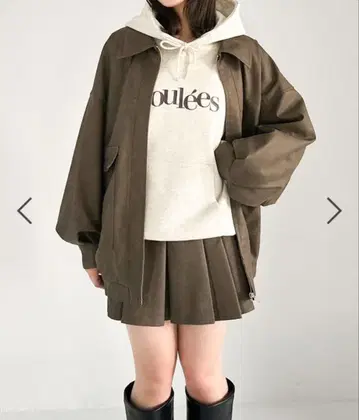 [ Heather ] 인조 가죽 BIG 블루종