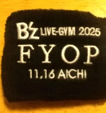 B'z LIVE-GYM 2025 FYOP 11/16 리스트 밴드