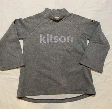 kitson 그레이 로고 긴팔 상의