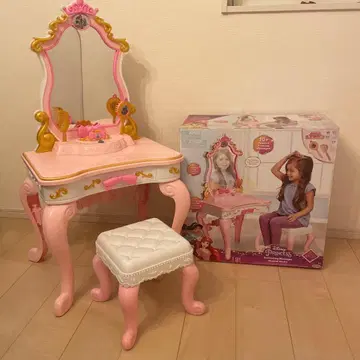 디즈니 프린세스 스토어 드레서 공식 핑크 화이트 랩