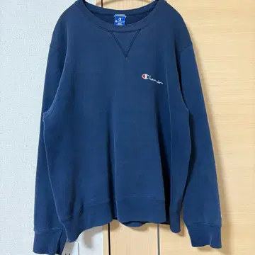 80s Champion 맨투맨 USA제 파랑 자수 택 네이비