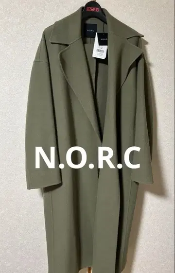 새상품 N.O.R.C 울 리버 롱 코트