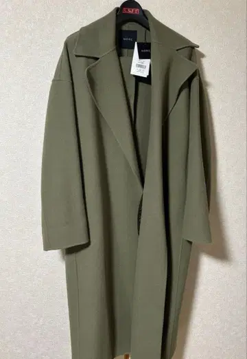 새상품 N.O.R.C 울 리버 롱 코트