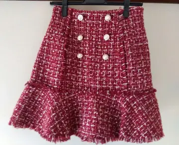 Sale 미사용 새상품 레드 스커트풍 큐롯