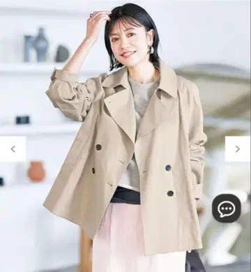 앙피로 [세탁 가능] 숏 트렌치코트 S