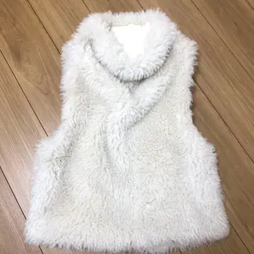 PASSIONE 여성용 베스트 퍼 베스트 복슬복슬 파시오네