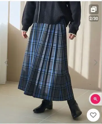 완판 coen TR 체크 플리츠 스커트 시착만 한 상품