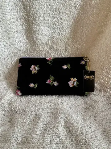택 포함 새상품 FEILER 미니 파우치 꽃무늬 뉴포지