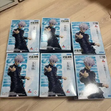 라운드원 주술회전 고죠 사토루 프라이스 피규어 6체 세트