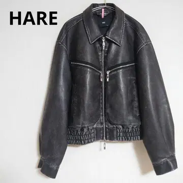 HARE [ SET UP 대응 ] LEATHER 컴팩트 블루종