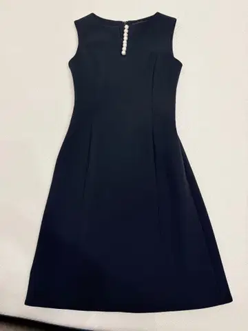 [ YOKO CHAN ] 펄 A라인 원피스(38 네이비)