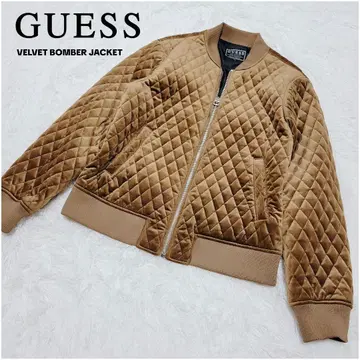 컨디션 최상 GUESS/게스 벨벳 봄버 퀼팅 자켓 XL