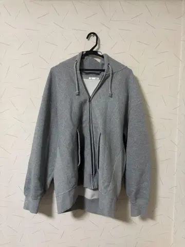 GU 그레이 집업 후드티 XL