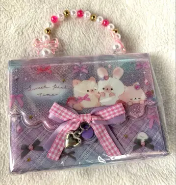 스위트 핑크 타임 비즈 백 씰북 씰 바인더 토끼