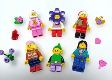 레고 미니 피규어 정품 귀여운 겨울 미니 피규어 세트