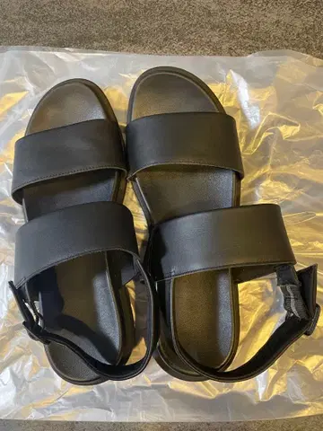 MUJI/무인양품 가죽 샌들 남성용 블랙 XXL 정가 6,990엔